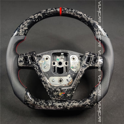 Private custom forged carbon fiber steering wheel with leather For CTS V1 2004-2008