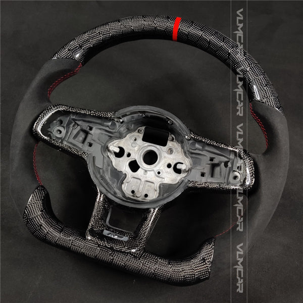 Private custom honey carbon Fiber steering wheel  For Volkswagen golf mk7/7.5