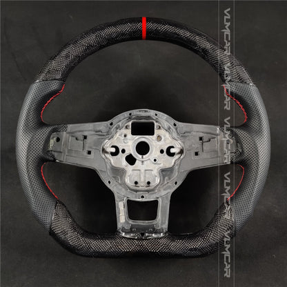 Private custom honey carbon Fiber steering wheel  For Volkswagen golf mk7/7.5