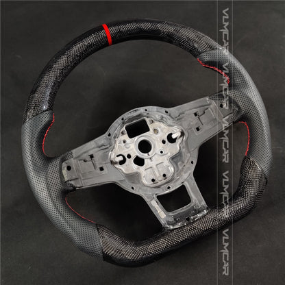 Private custom honey carbon Fiber steering wheel  For Volkswagen golf mk7/7.5