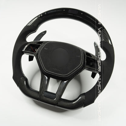 Private custom led carbon fiber steering wheel for Mercedes Benz C-class W204 /AMG E-class W212