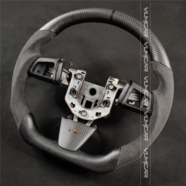 Private custom matte carbon fiber steering wheel for CTS v2 2009-2014
