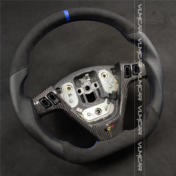 Private custom perforated leather and alcantara steering wheel For Cadillac CTS V1 2004-2008