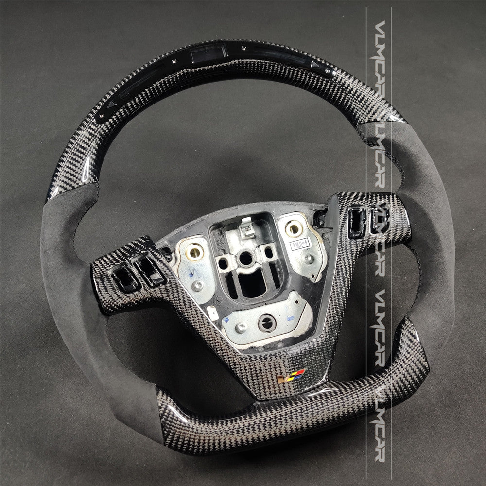 VLM Carbon Fiber steering wheel with LED shift For Cadillac CTS V1 2004-2008