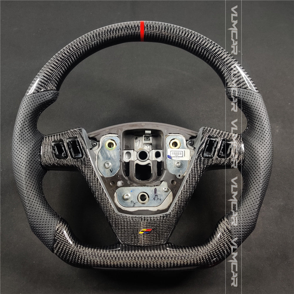 VLM Carbon Fiber steering wheel with perforated leather For Cadillac CTS V1 2004-2008