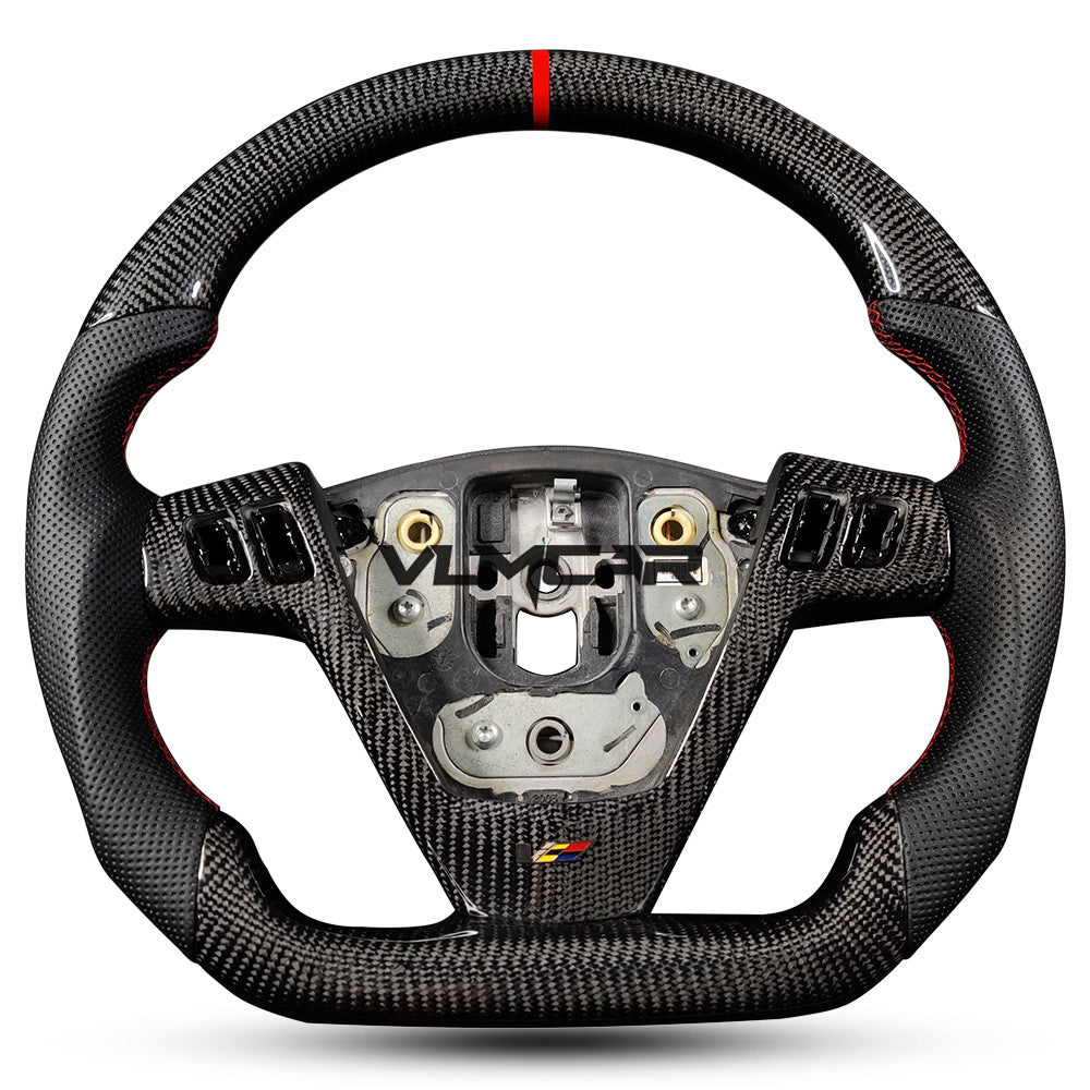 VLM Carbon Fiber steering wheel with perforated leather For Cadillac CTS V1 2004-2008