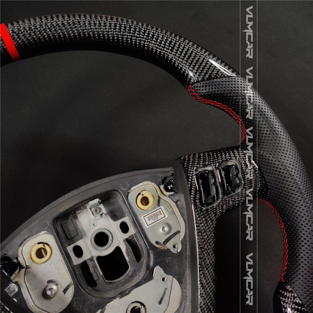 VLM Carbon Fiber steering wheel with perforated leather For Cadillac CTS V1 2004-2008
