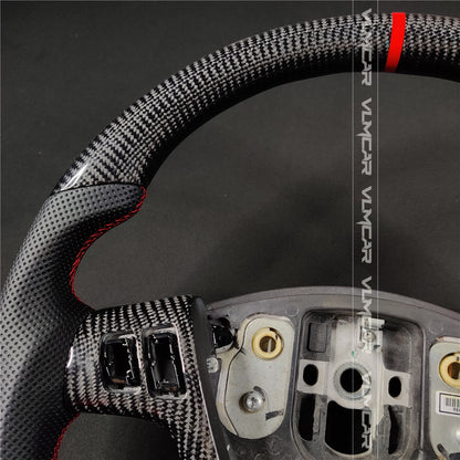 VLM Carbon Fiber steering wheel with perforated leather For Cadillac CTS V1 2004-2008