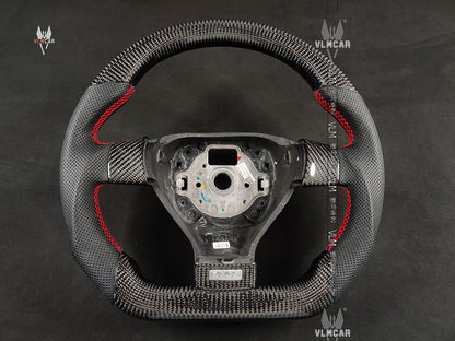 Private custom carbon fiber steering wheel for Volkswagen golf 5 dsg mk5 gti