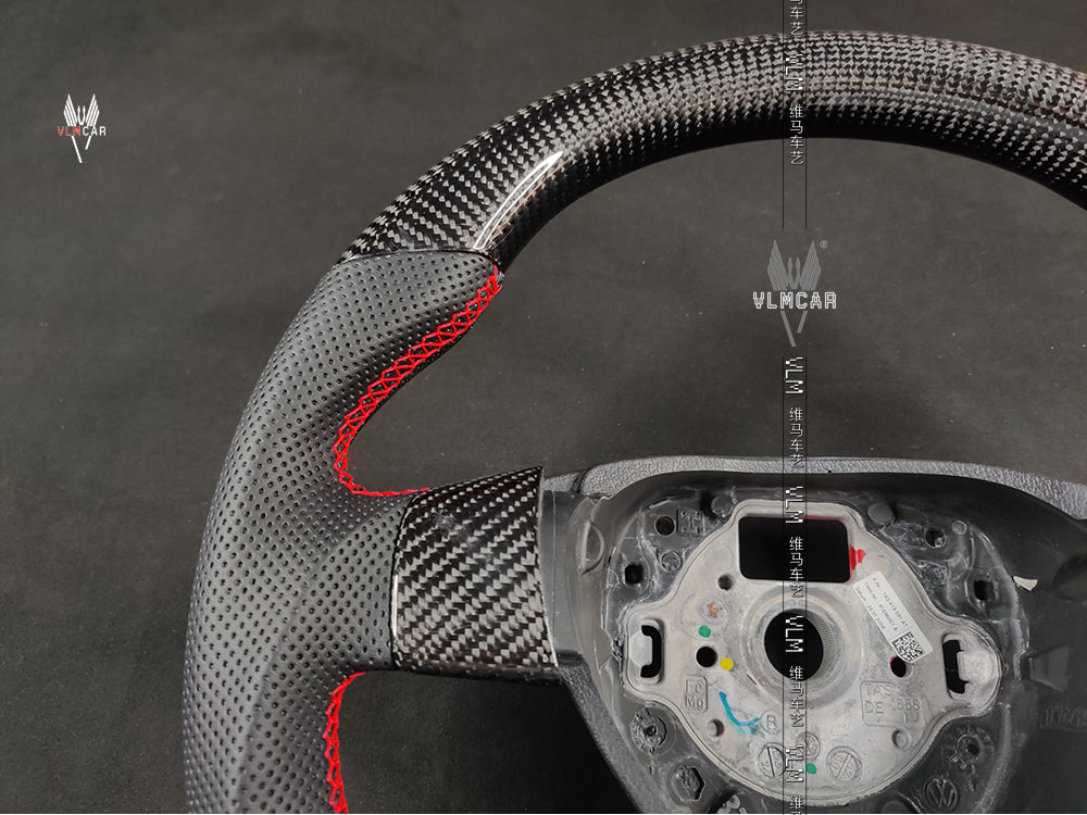 Private custom carbon fiber steering wheel for Volkswagen golf 5 dsg mk5 gti