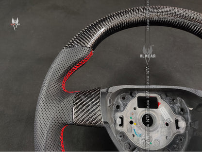 Private custom carbon fiber steering wheel for Volkswagen golf 5 dsg mk5 gti