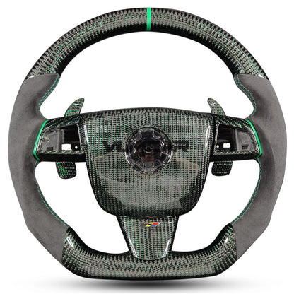 Private custom carbon fiber steering wheel for CTS v2 2009-2014 /with Shift paddles Airbag cover