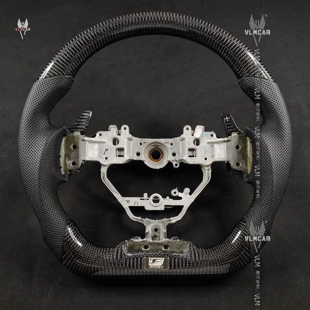Private custom carbon Fiber steering wheel For Lexus IS/ISF/ES/RX/RC/RCF