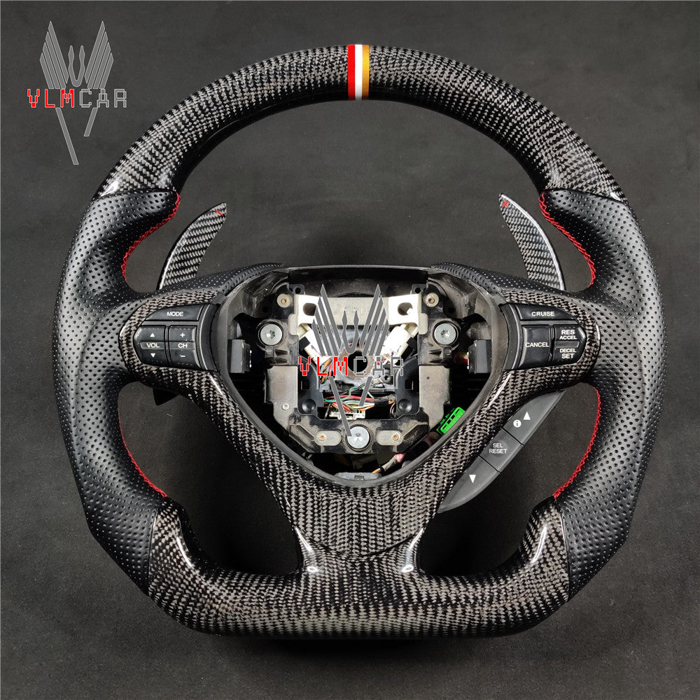 Private custom carbon fiber steering wheel/trims for Honda Accrod