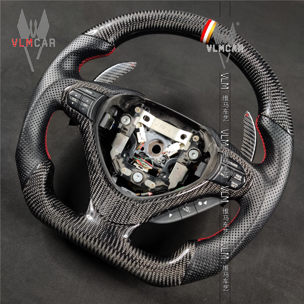 Private custom carbon fiber steering wheel/trims for Honda Accrod