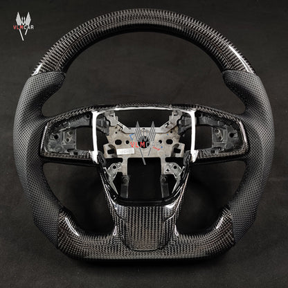 Private custom carbon fiber steering wheel/trims for Honda Civic Fc1