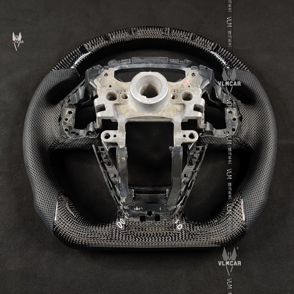 Private custom carbon fiber steering wheel/trims for Honda Civic Fc1