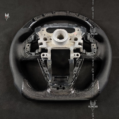 Private custom carbon fiber steering wheel/trims for Honda Civic Fc1