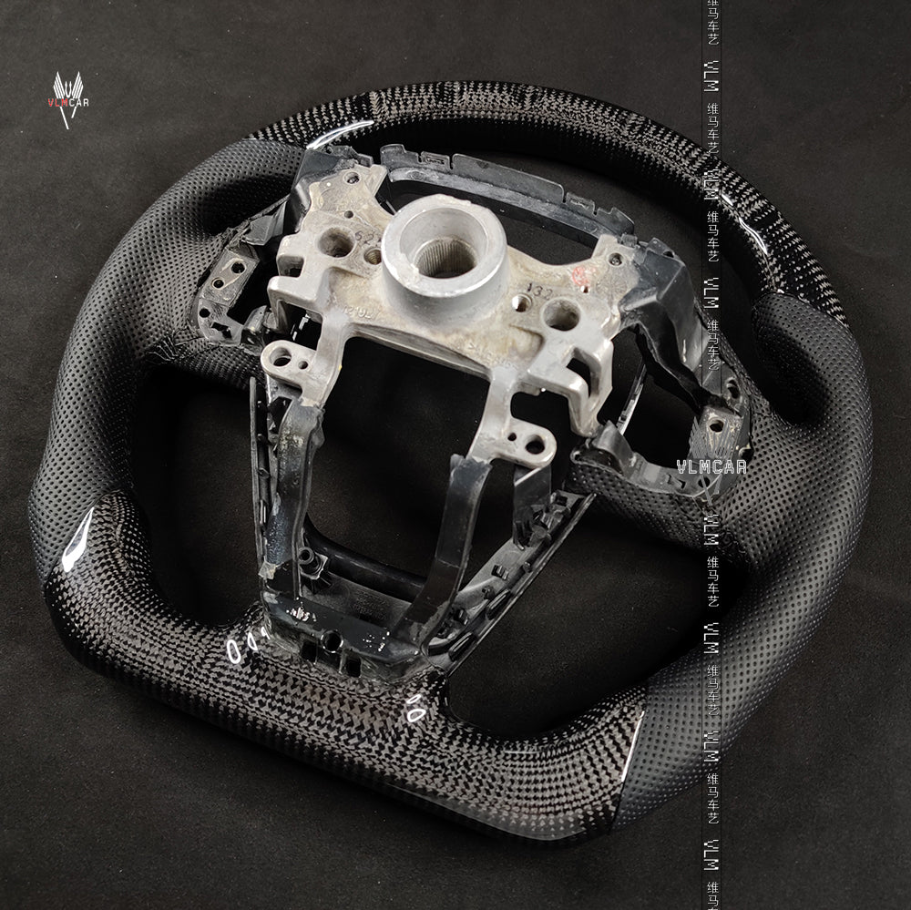 Private custom carbon fiber steering wheel/trims for Honda Civic Fc1