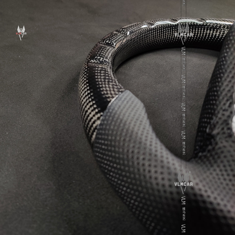 Private custom carbon fiber steering wheel/trims for Honda Civic Fc1