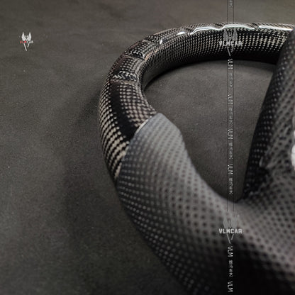 Private custom carbon fiber steering wheel/trims for Honda Civic Fc1
