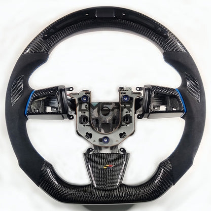 Private custom carbon Fiber steering wheel with led display For Cadillac CTS v2 2009-2014